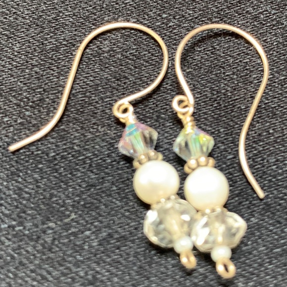 Freshwater Pearl, Crystal, and Sterling Jewelry Se - Picture 7 of 9